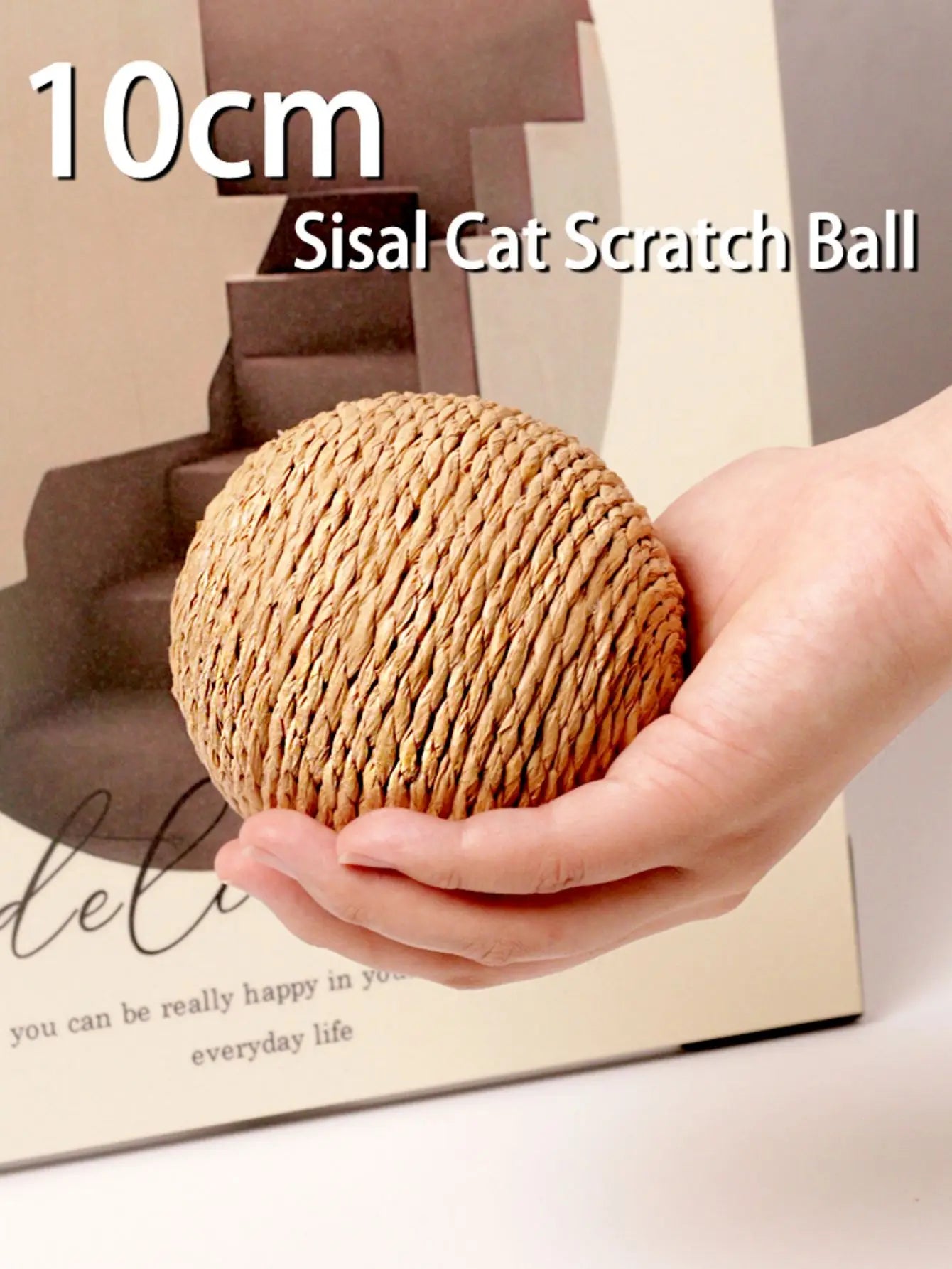 Snowy & Hope Sisal Scratching Ball