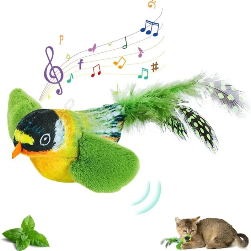 Snowy & Hope Chirping Catnip Bird