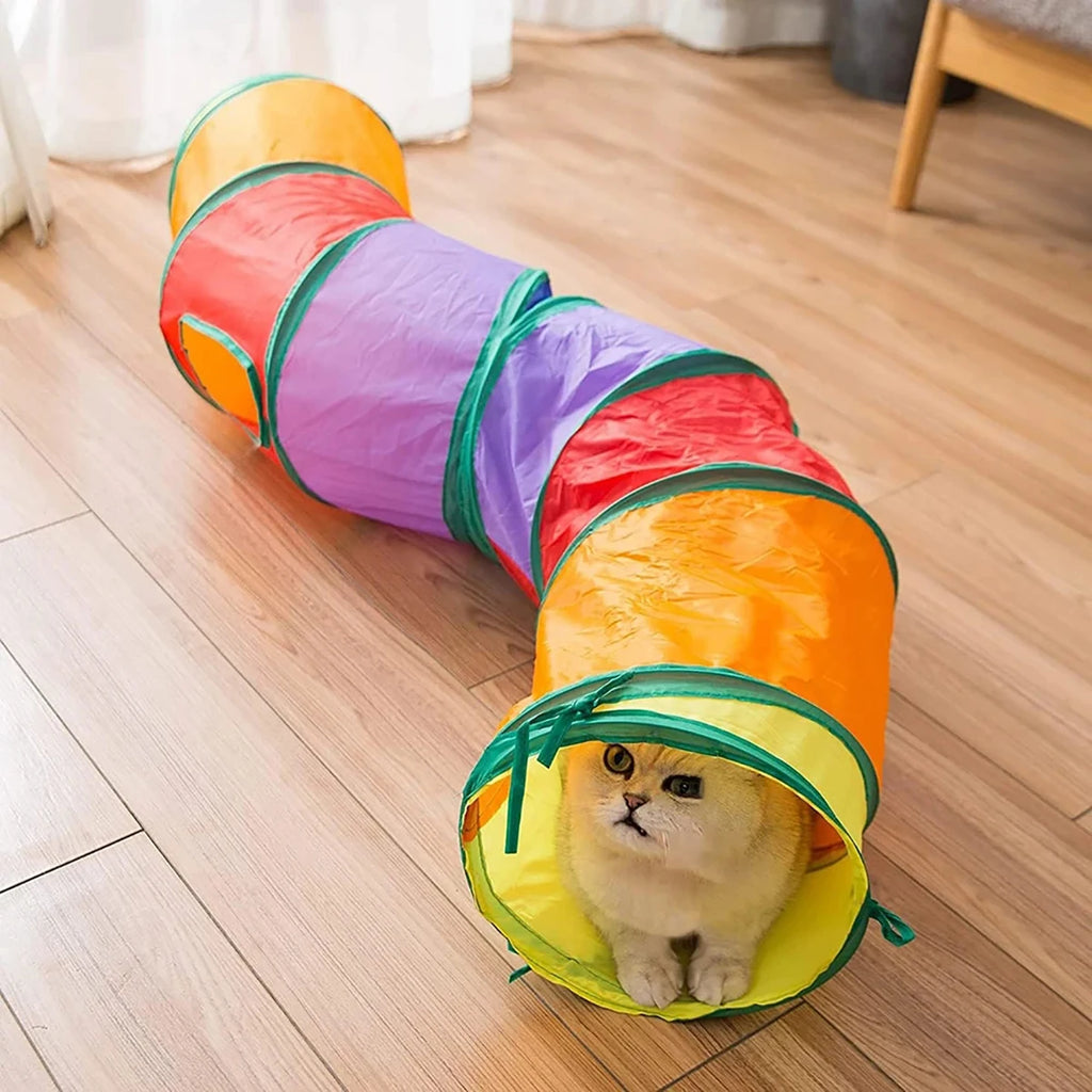 Snowy & Hope Foldable Cat Play Tunnel