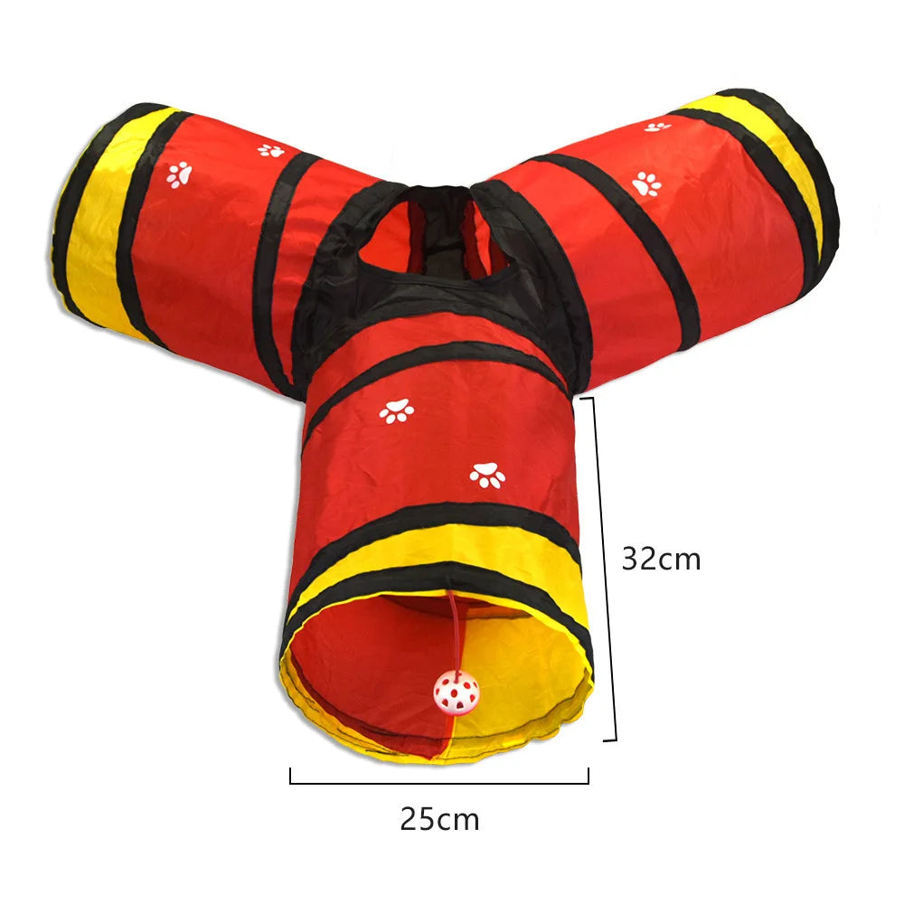 Snowy & Hope Multi-Shape Cat Play Tunnel