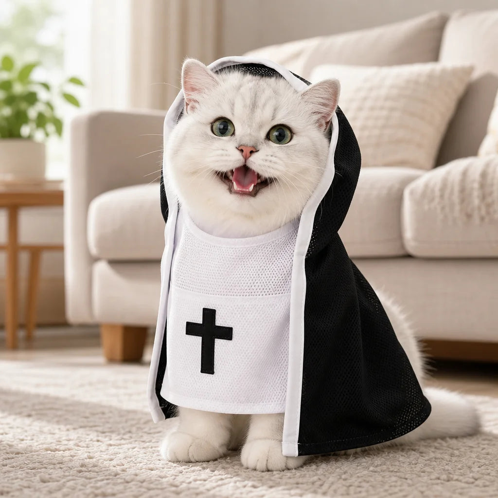 Pet Costume Clothes for Small Medium Dogs Cats Funny Halloween Decorative Cosplay  Dresses Witch Pet Photo Prop