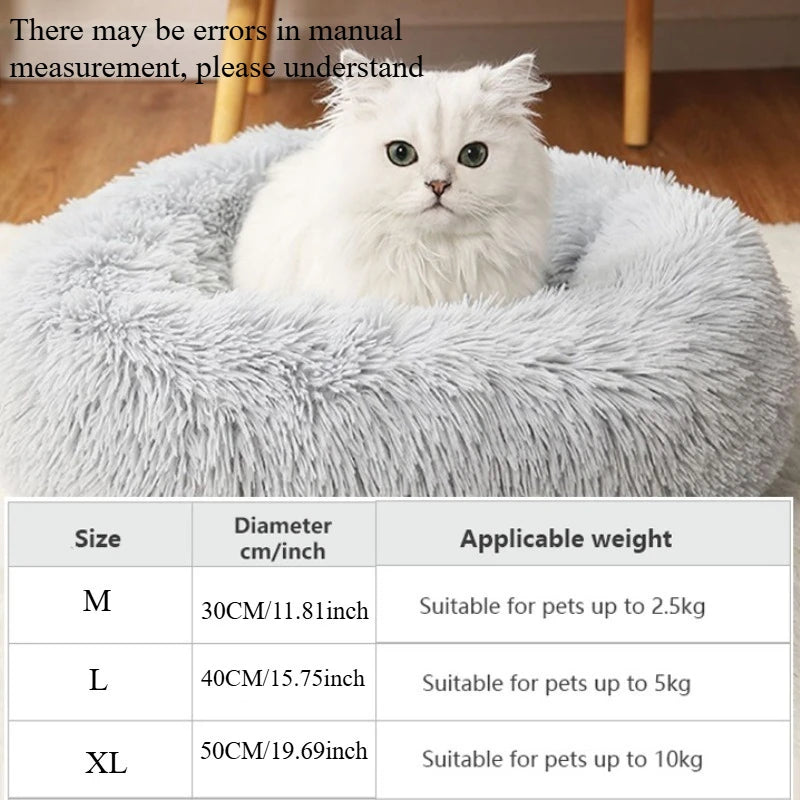 Snowy & Hope Round Plush Pet Bed