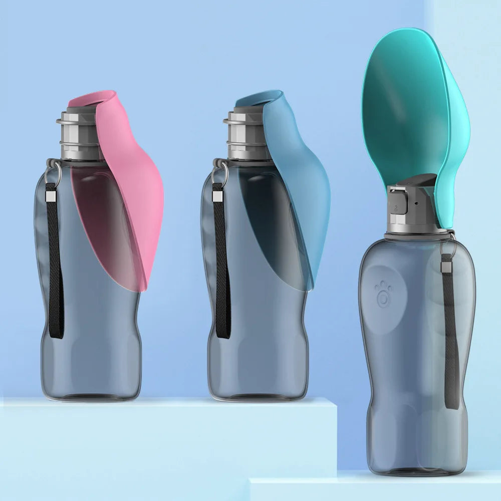 Pet Water Cup, Portable Dog Water Bottle, Outdoor Leaf-Shaped Foldable Water Bottle for Walking Dogs