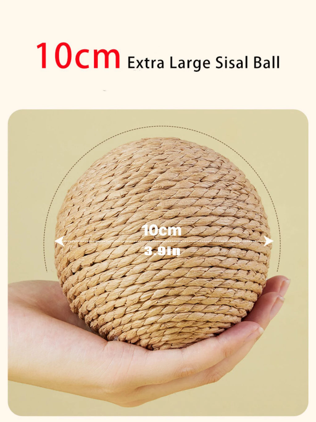 Snowy & Hope Sisal Scratching Ball