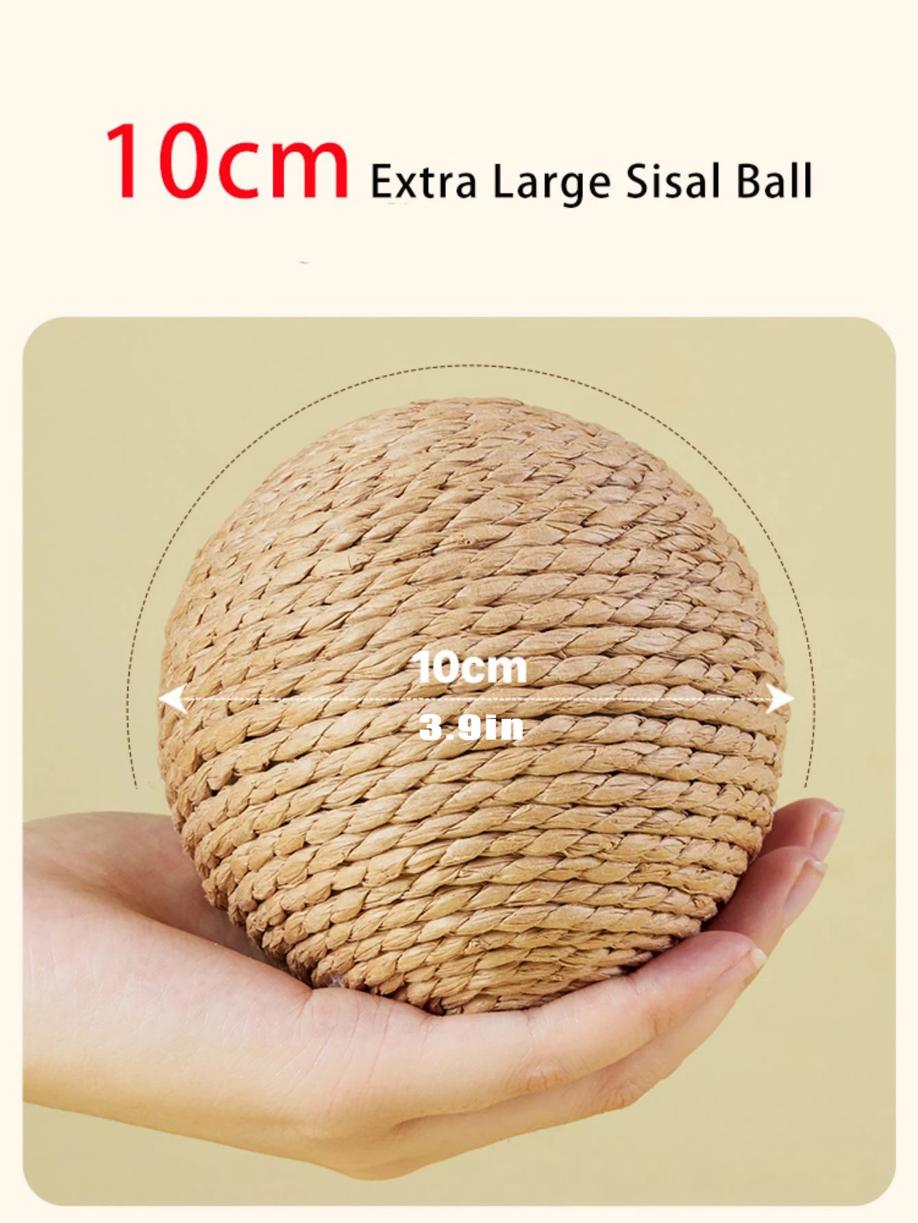 Snowy & Hope Sisal Scratching Ball