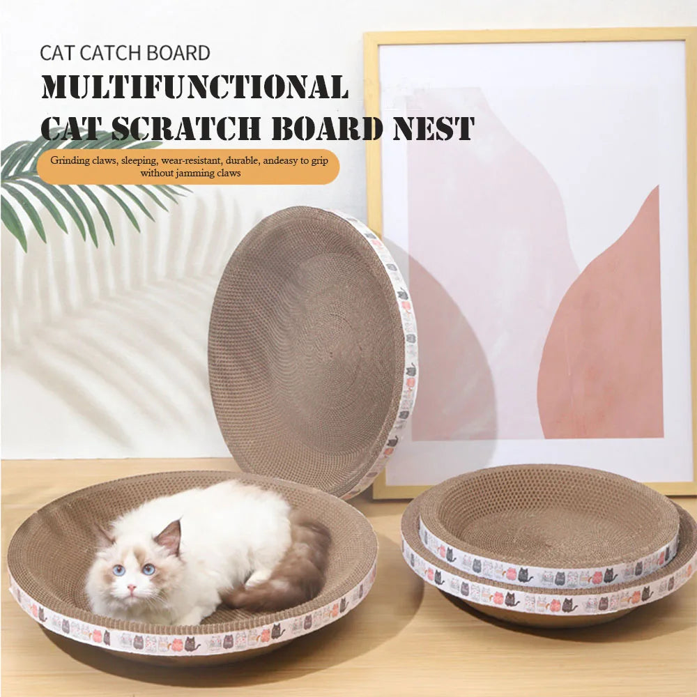 Snowy & Hope Cat Scratcher Bed