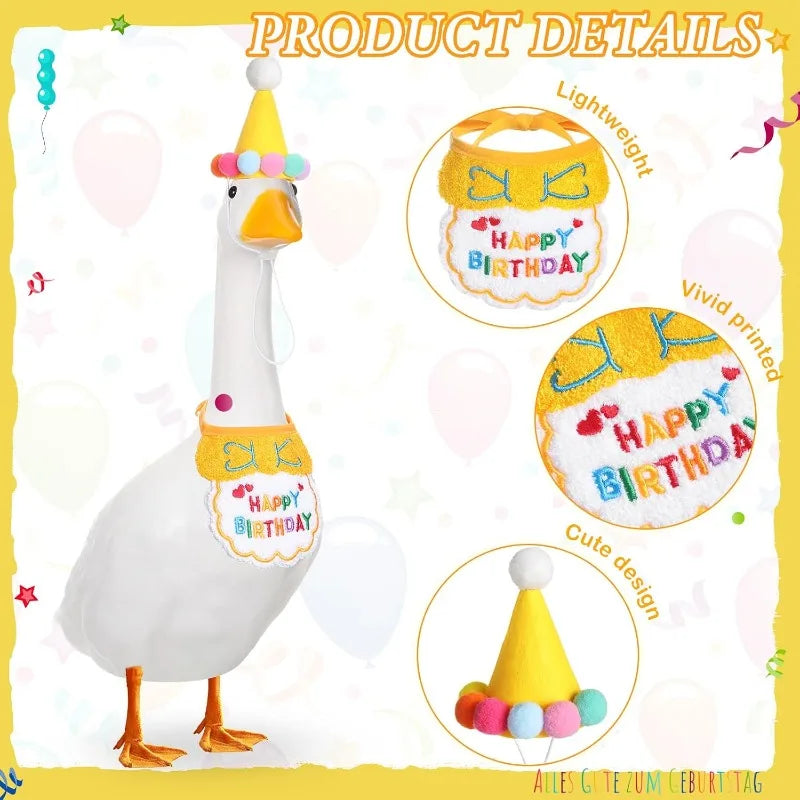 Pet Party Hat for Stuffed Animals Pet Birthday Hats Dogs Cats Rabbits Puppies Party also Goose Outfits Cement Plastic Duck Decor