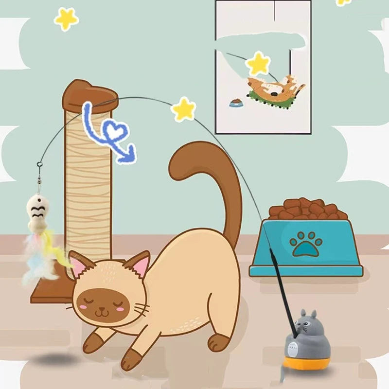Snowy & Hope Feather Wand Cat Toy